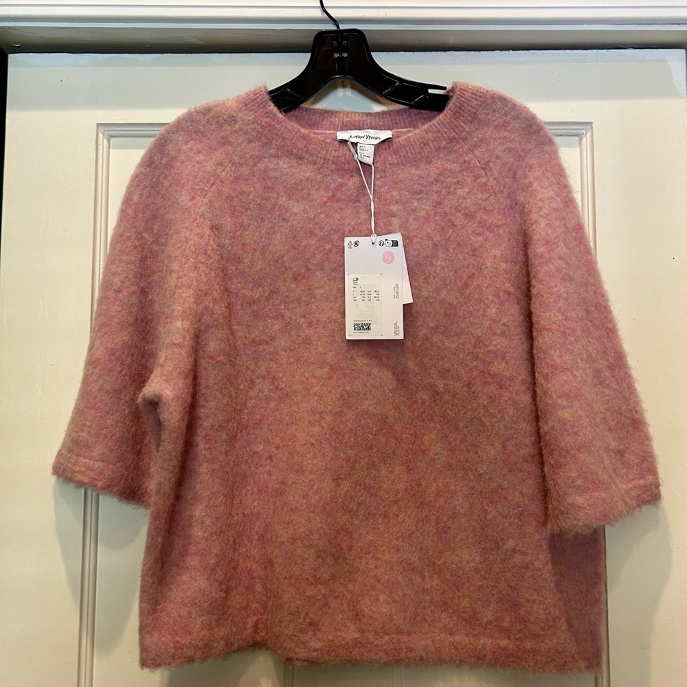 & Other Stories Soft Pink Crew Neck Sweater